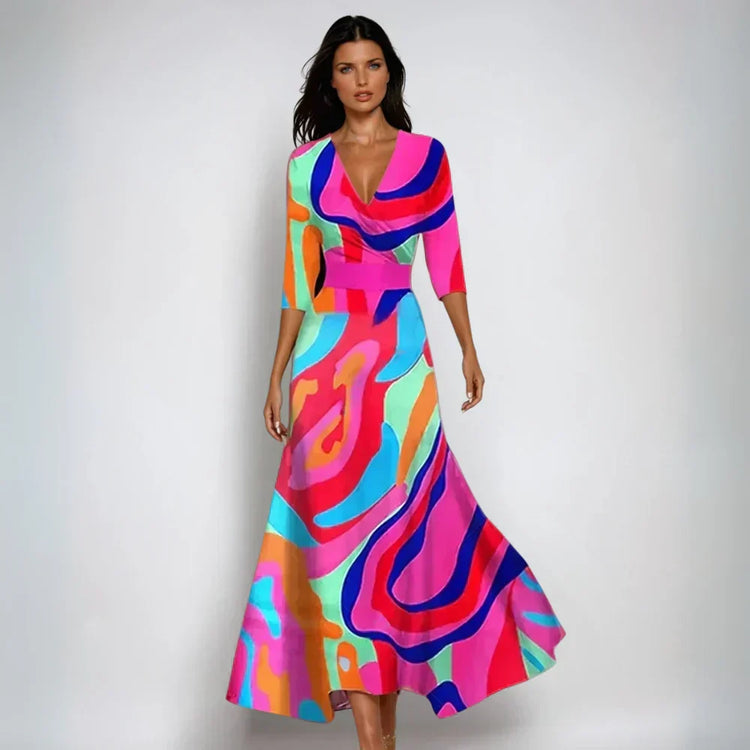 EMILIA | Elegant and Versatile Floral Dress