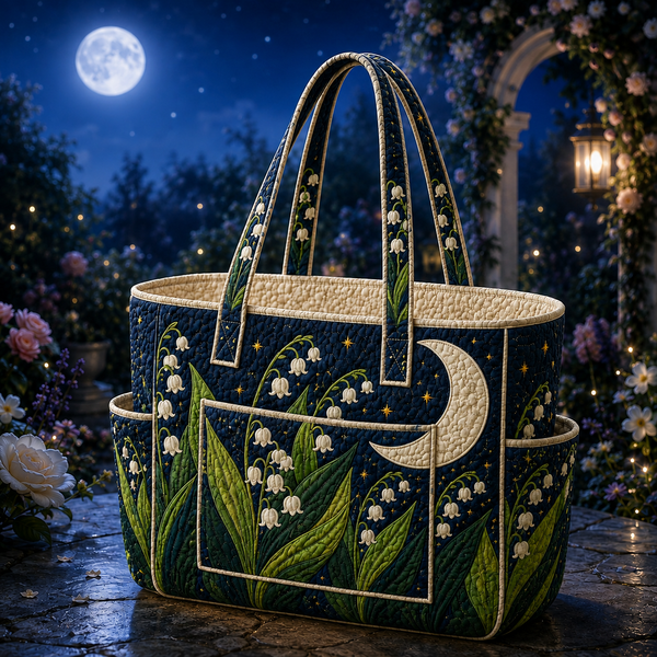 Laure | Lily of the Valley Quilted Tote Bag