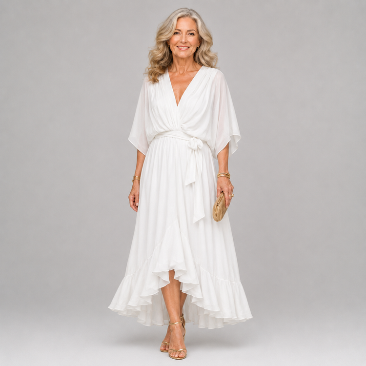 Marianne | Relaxed Draped Wrap Maxi Dress