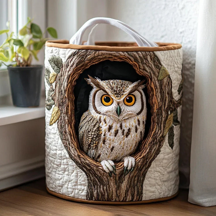 Faye | Cozy Owl Laundry Basket