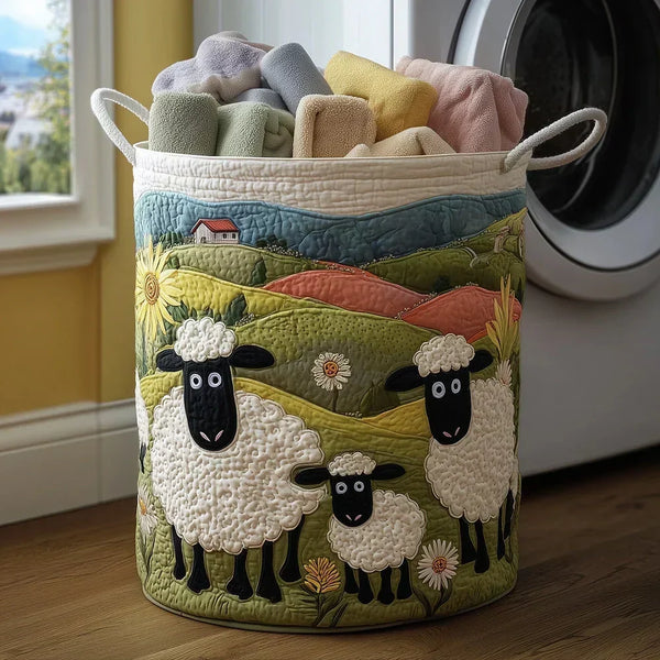 Nora | Cozy Sheep Laundry Basket