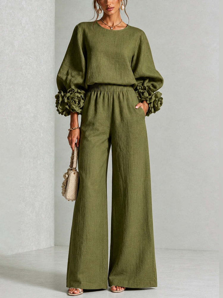 ROSALIE | FLORAL CUFF TWO-PIECE SET