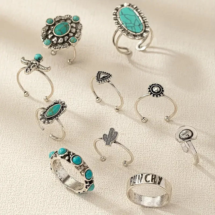 Dakota | 10-Piece Western Ring Set