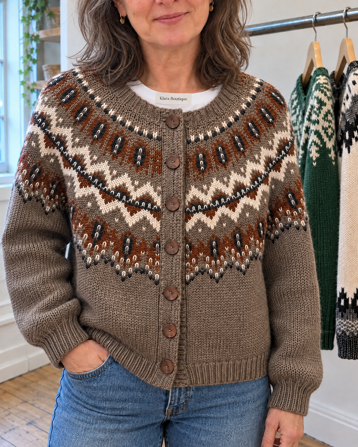 Adeline | Útulný vintage kardigan