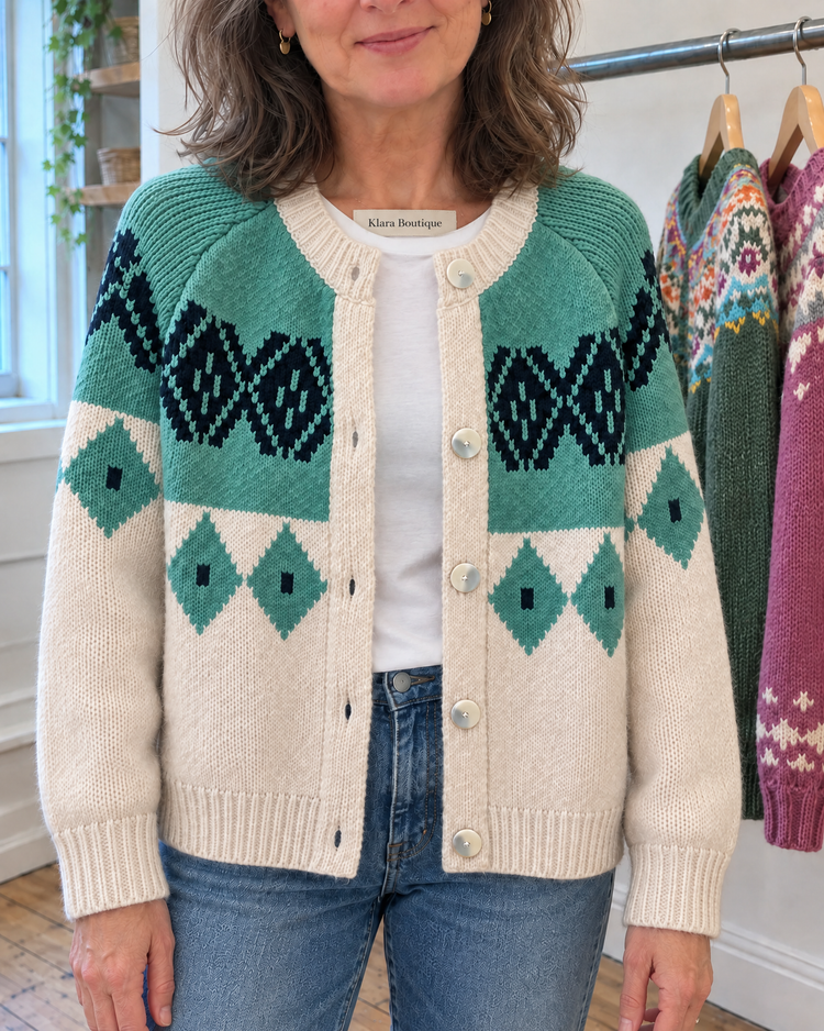 Allison | Útulný vintage kardigan