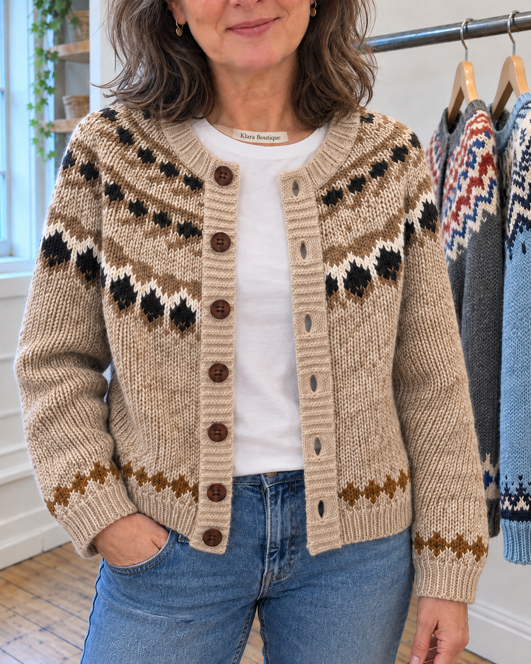 Aubree | Útulný vintage kardigan