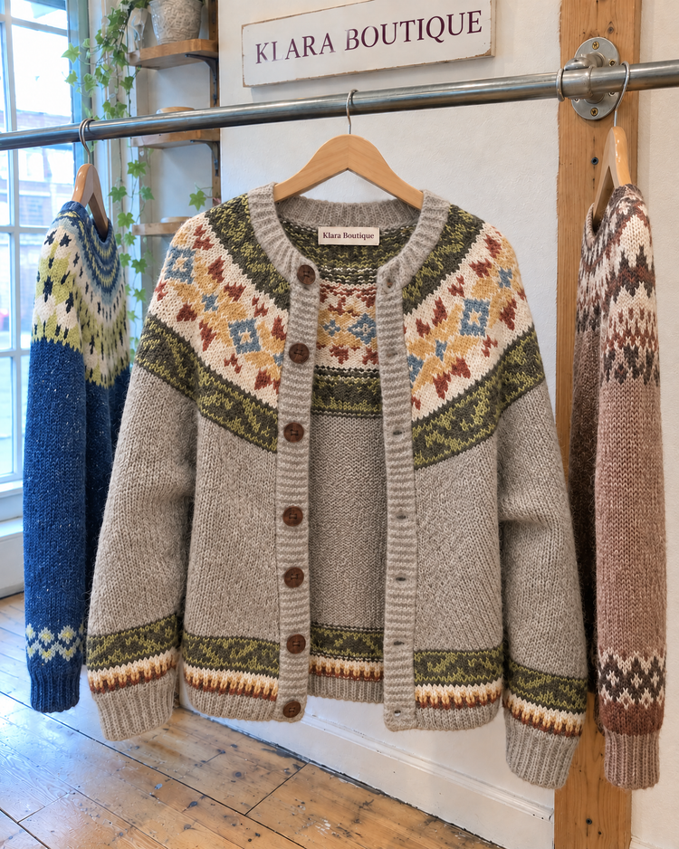 Autumn | Útulný vintage kardigan