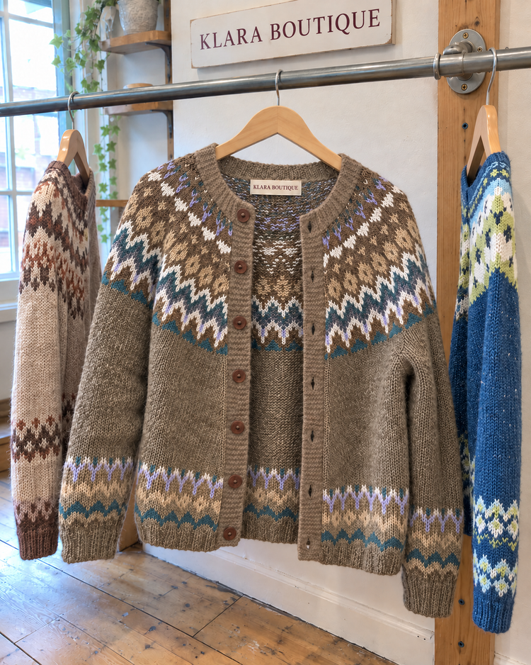 Cora | Útulný vintage kardigan