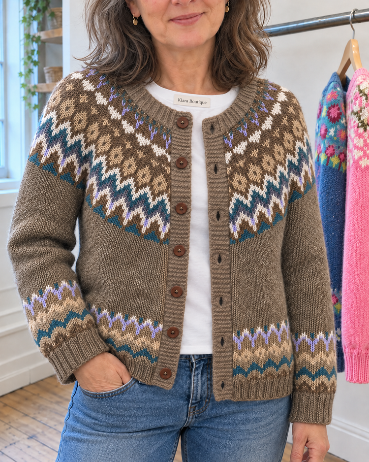 Cora | Útulný vintage kardigan