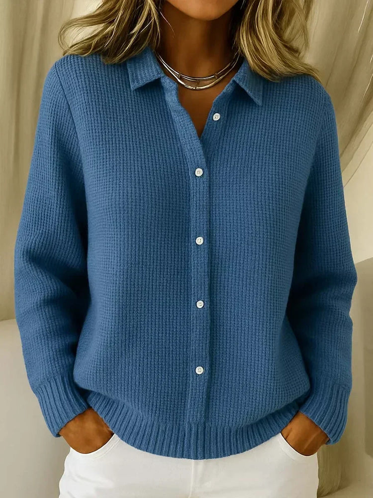 Katrina | Textured Knit Button Cardigan