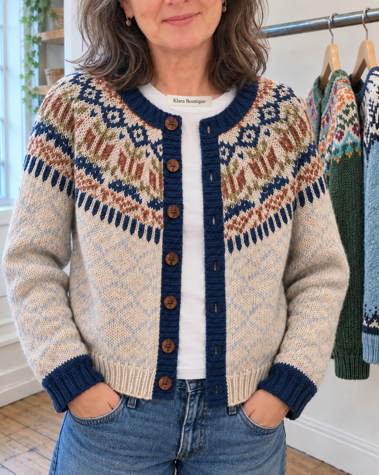 Hailey | Útulný vintage kardigan