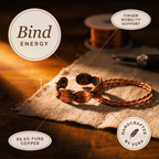 Měděný prsten Bind