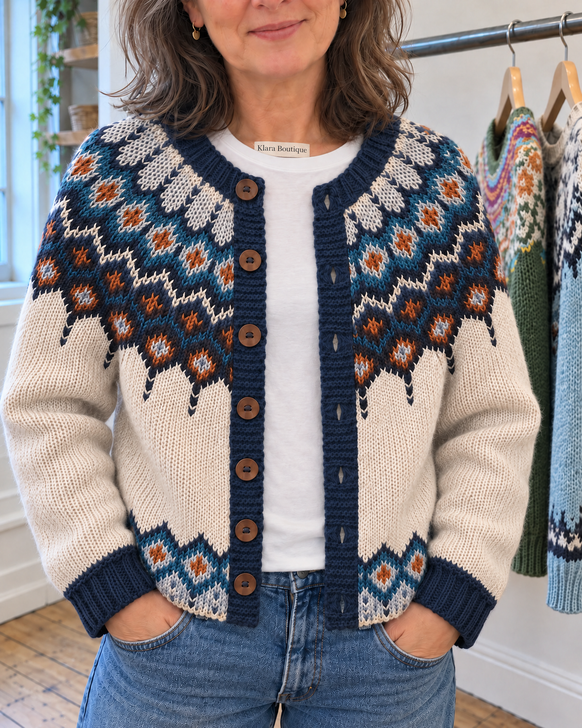 Kylie | Útulný vintage kardigan