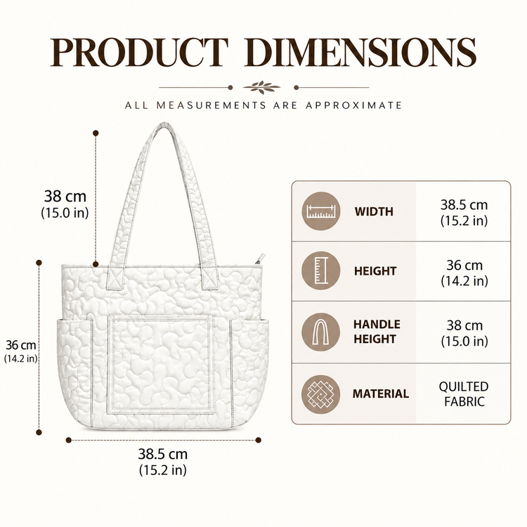 Camille | Sleeping Books Quilted Tote Bag