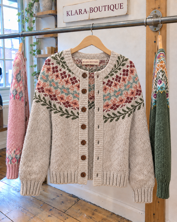 Madelyne | Útulný vintage kardigan