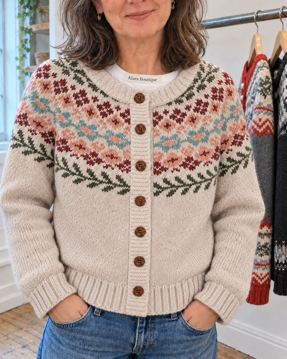Madelyne | Útulný vintage kardigan