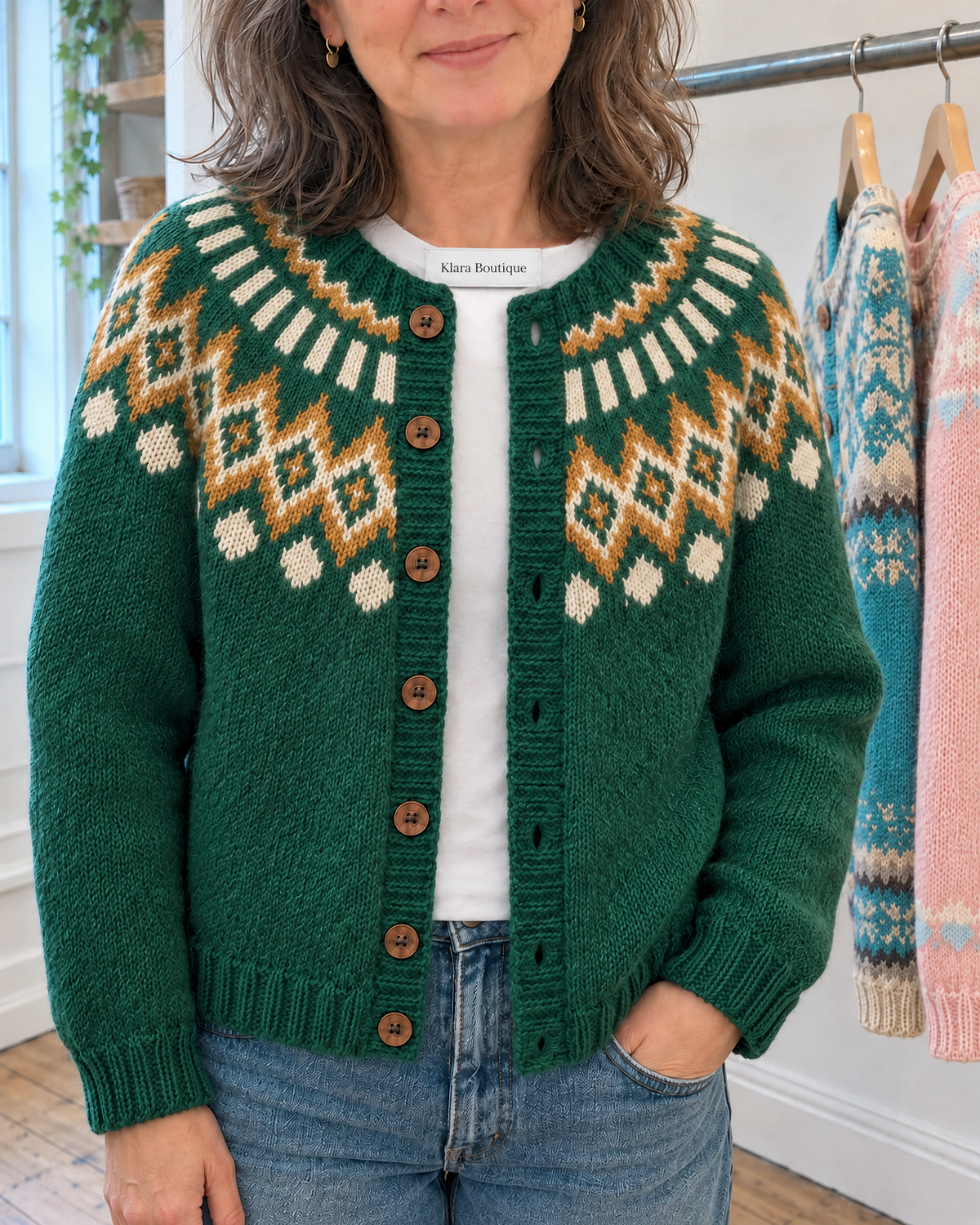 Natalia | Útulný vintage kardigan
