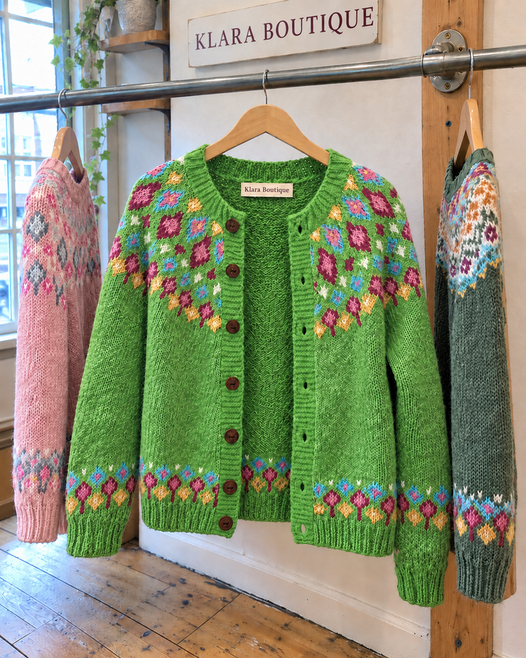 Rubie | Útulný vintage kardigan